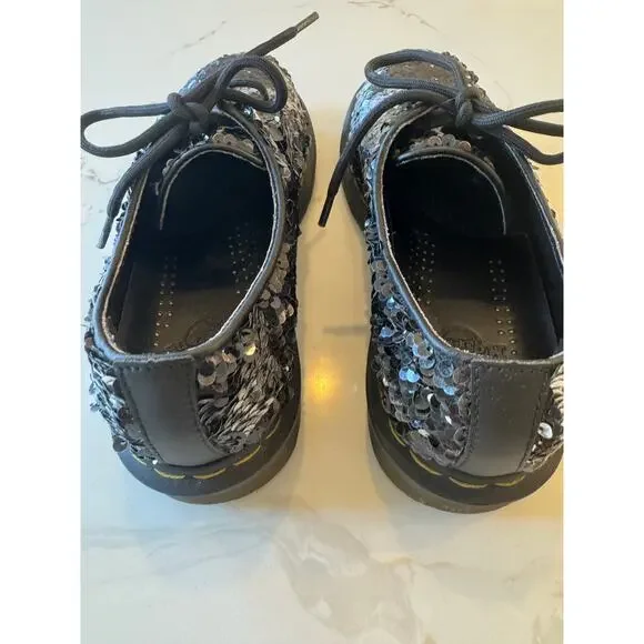 Doc Martens low top sequin lace ups - Picture 4 of 8